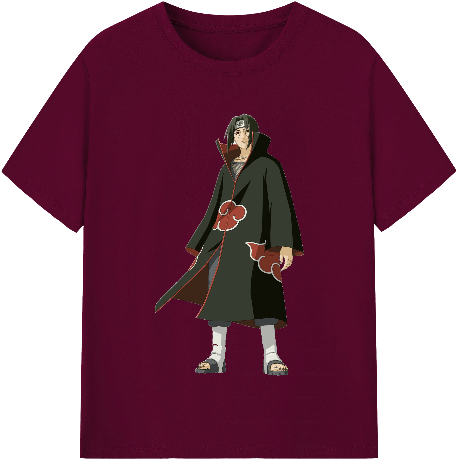 （画像用） NARUTO -ナルト- うちは イタチ Uchiha Itachi レディースカジュアルプリントTシャツ（綿100％）